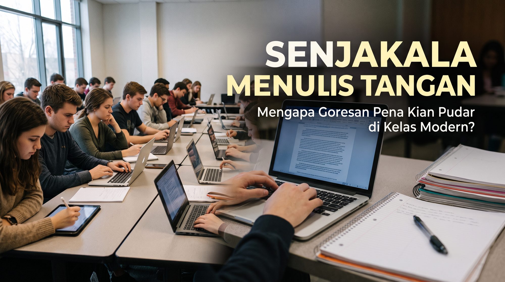 kenapa menulis tangan sudah jarang ditemui di pembelajaran dewasa ini ?