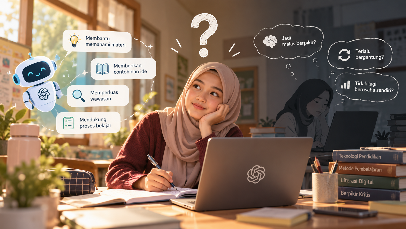 Apakah AI Membuat Kita Lebih Mudah Belajar atau Justru Malas Berpikir?